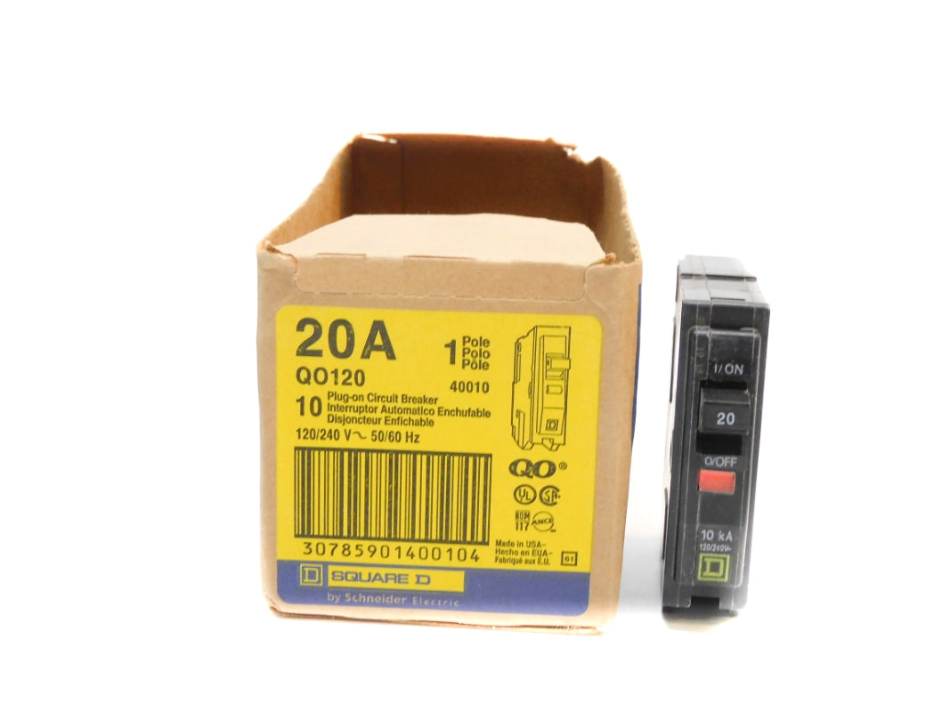 SQUARE D QO120 20A 120/240V (PKG OF 10) NSMP