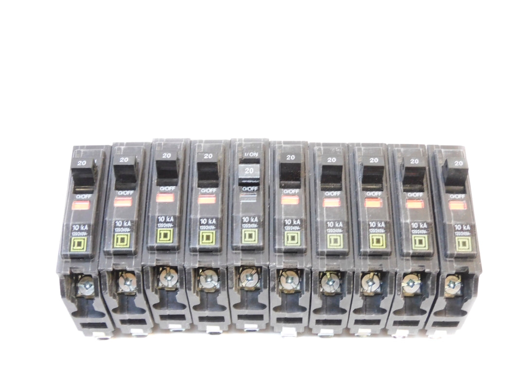SQUARE D QO120 20A 120/240V (PKG OF 10) NSMP