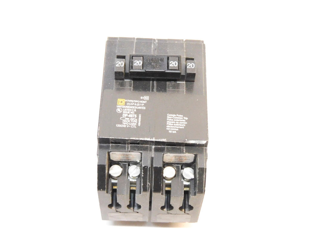 SQUARE D HOMT2020220 2-20 1-20A 120/240V (PKG OF 5) NSMP
