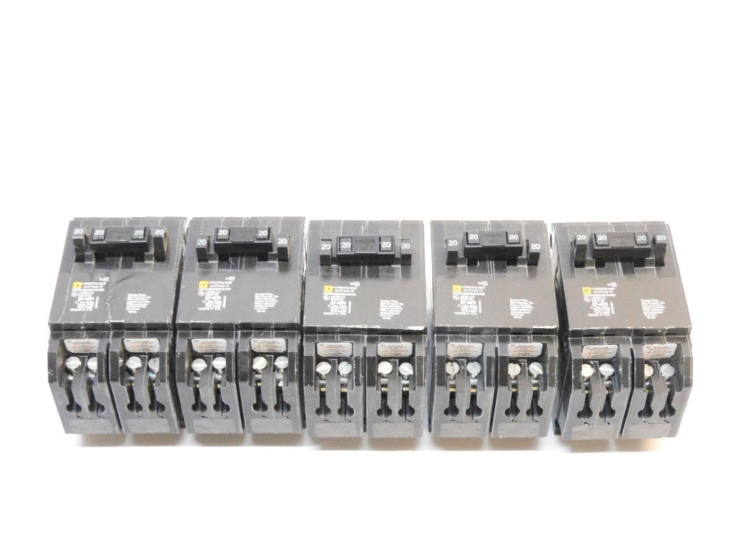 SQUARE D HOMT2020220 2-20 1-20A 120/240V (PKG OF 5) NSMP