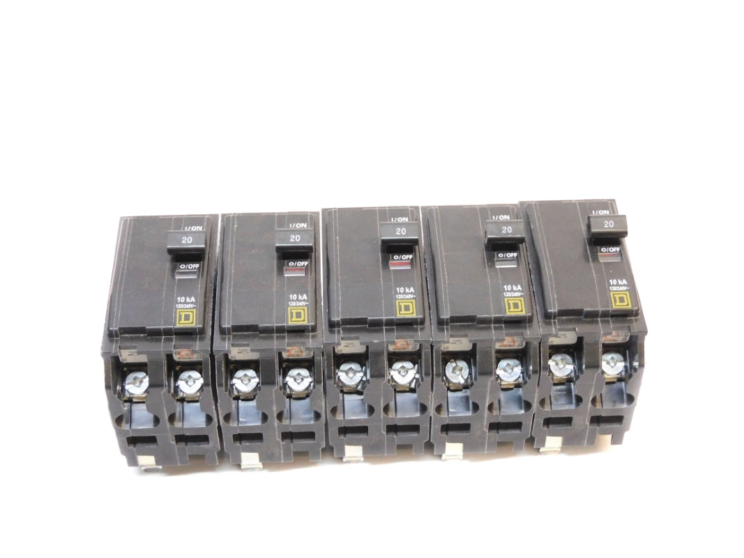 SQUARE D QO220 120/240V 20A (PKG OF 5) NSMP