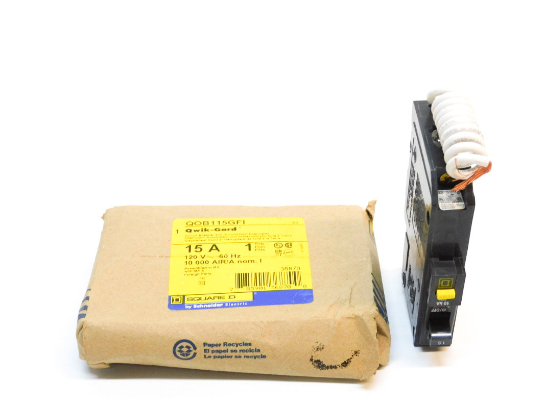 SQUARE D QOB115GFI 120V 15A NSMP
