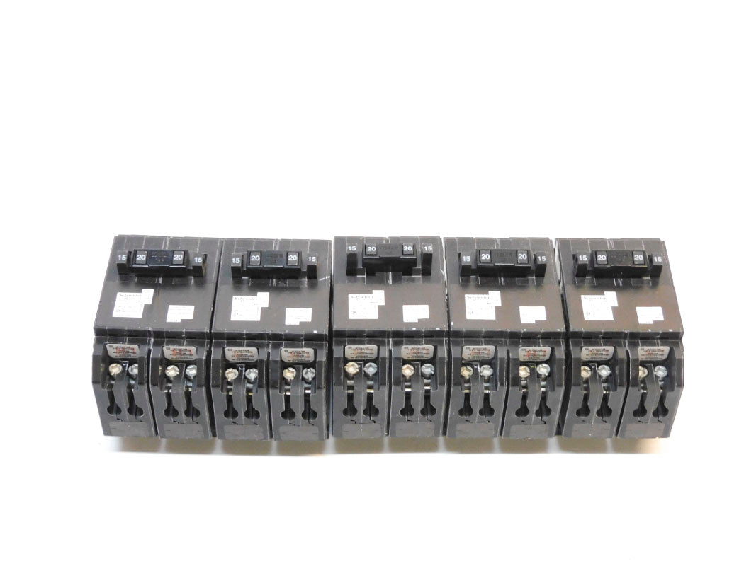 SCHNEIDER ELECTRIC CHOMT1515220 2-15A 1-20A 120/240V (PKG OF 5) NSMP