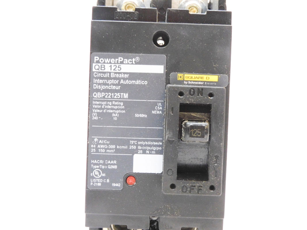 SQUARE D QBP22125TM 240V 125A NSMP