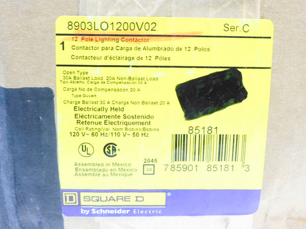 SQUARE D 8903LO1200V02 SER. C 110/120V 30A NSFS