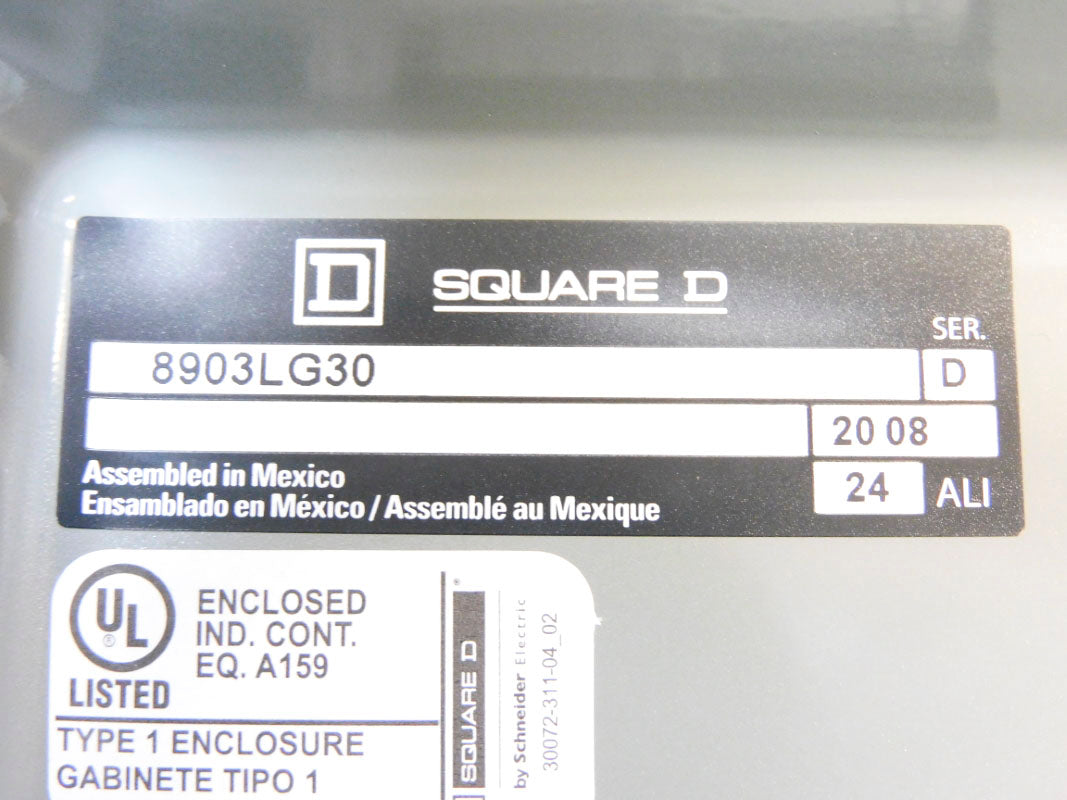 SQUARE D 8903LG30V02 SER. D 110/120V NSMP