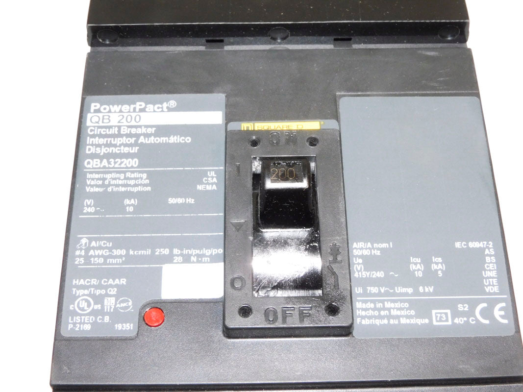 SQUARE D QBA32200 240V 200A NSMP