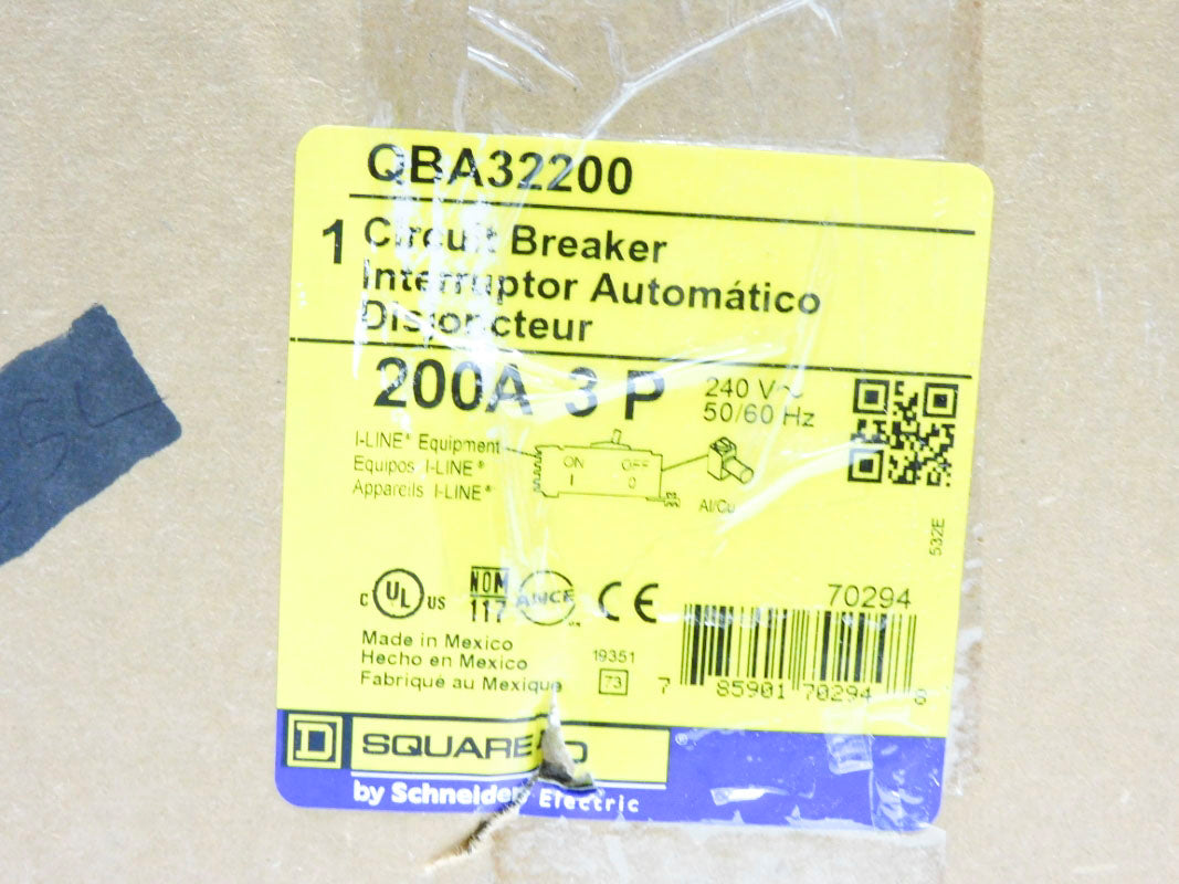 SQUARE D QBA32200 240V 200A NSMP