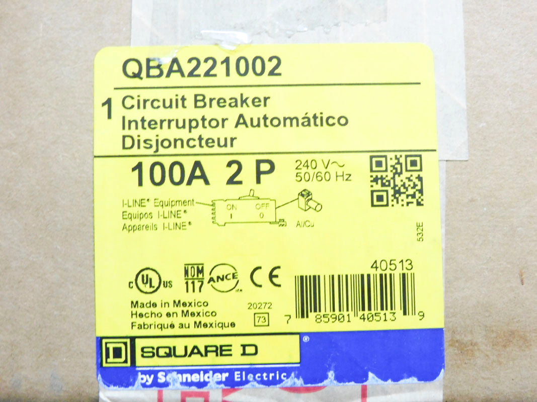 SQUARE D QBA221002 100A 240V NSMP