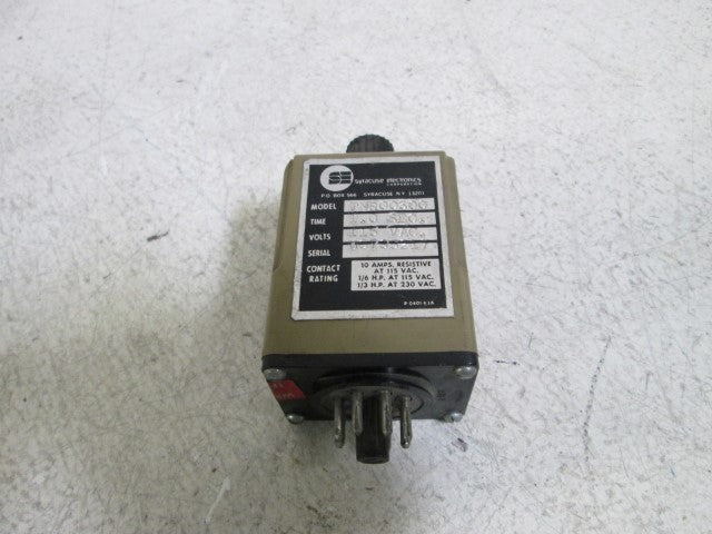 SYRACUSE ELECTRONICS TIME DELAY RELAY TNR00300 *USED*