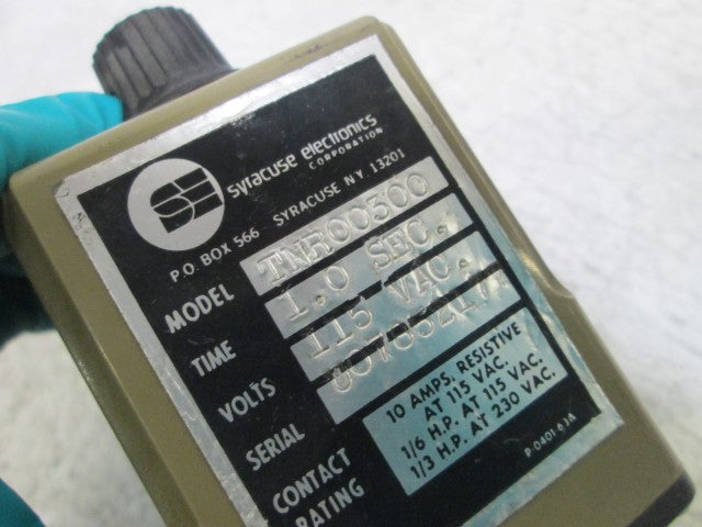 SYRACUSE ELECTRONICS TIME DELAY RELAY TNR00300 *USED*