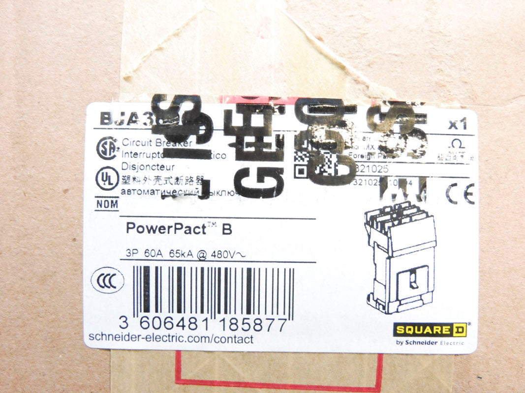 SQUARE D BJA36060 480V 60A NSMP