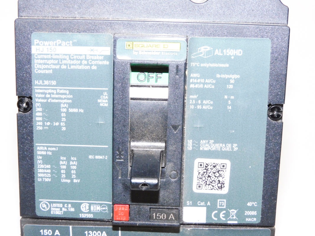 SQUARE D HJL36150 600V 150A NSMP