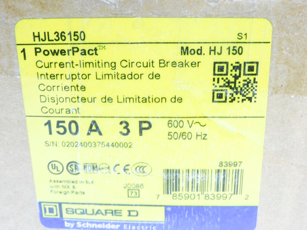 SQUARE D HJL36150 600V 150A NSMP