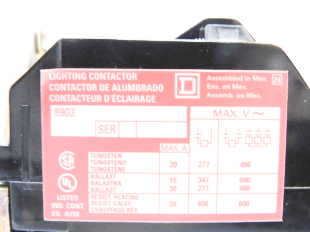 SQUARE D 8903LO40V02 SER. C 110/120V NSMP