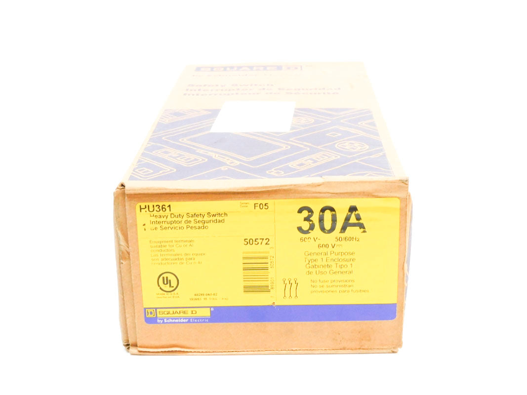 SQUARE D HU361 SER. F05 600V 30A NSFS