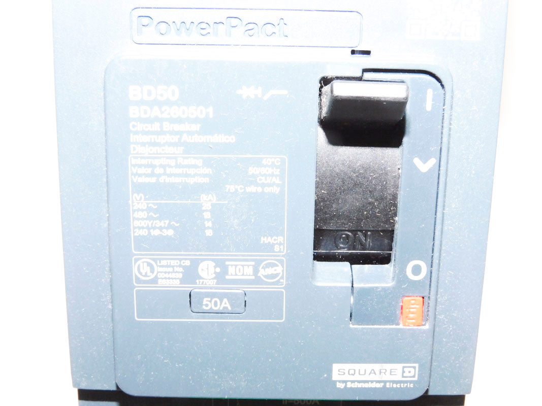 SQUARE D BDA260501 50A 480V NSMP