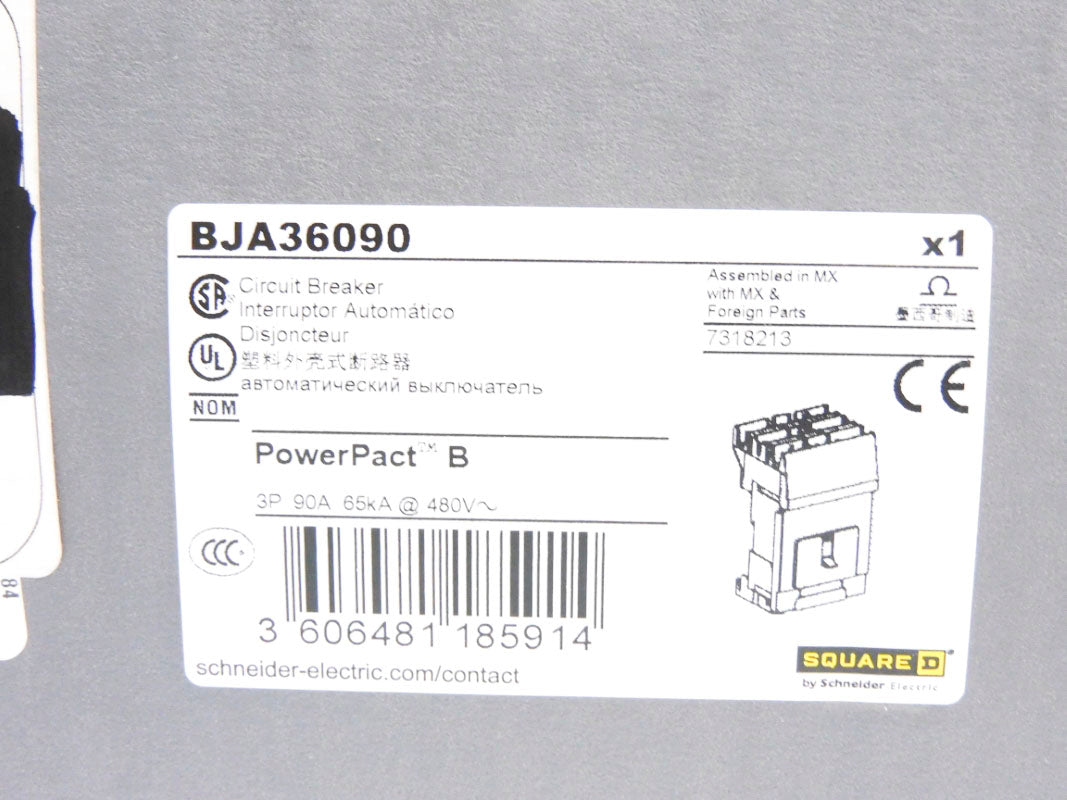 SQUARE D BJA36090 480V 90A NSMP