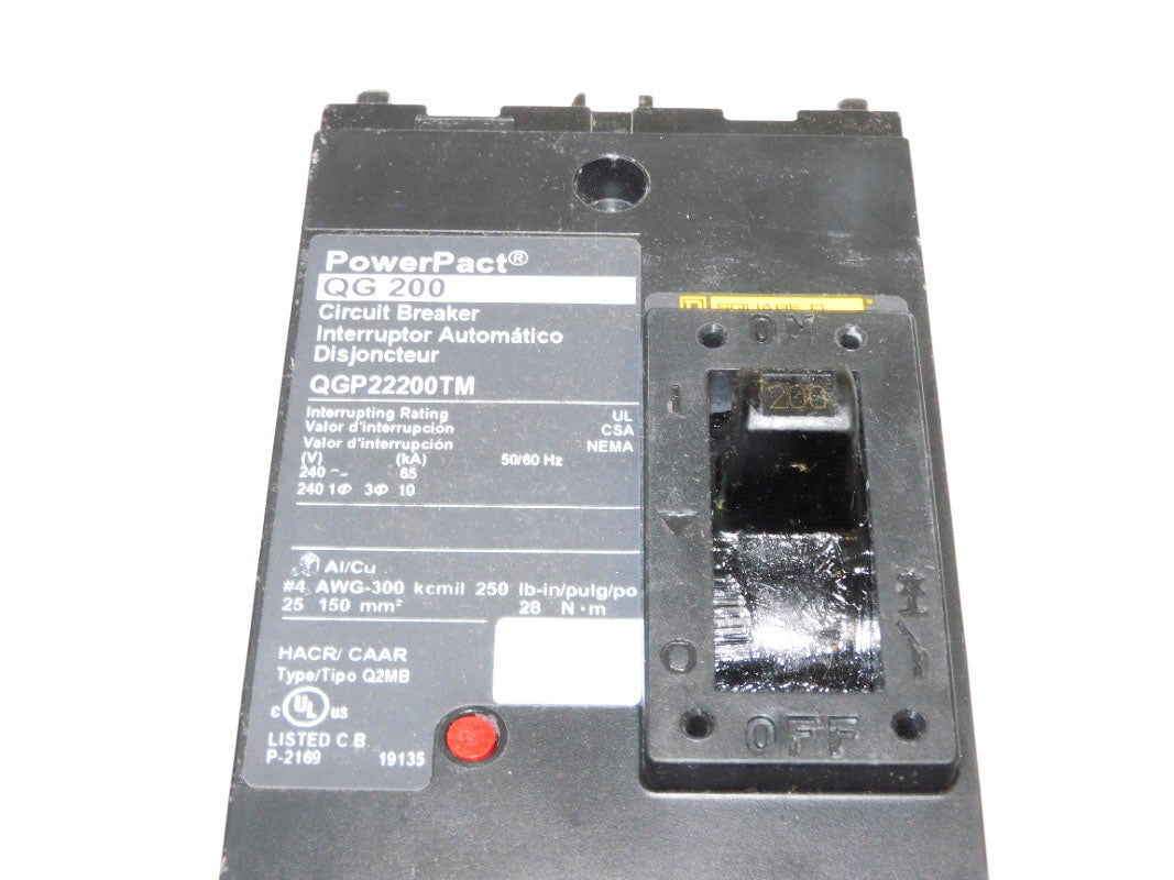 SQUARE D QGP22200TM 200A 240V NSMP