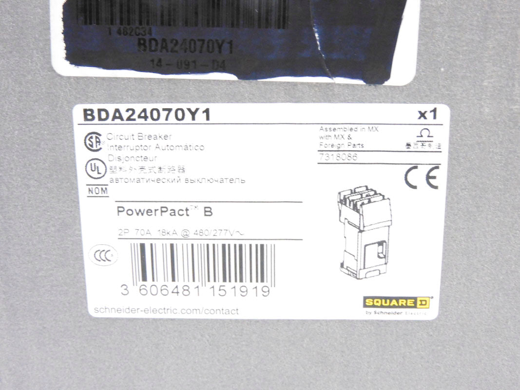 SQUARE D BDA24070Y1 480/277V 70A  NSMP