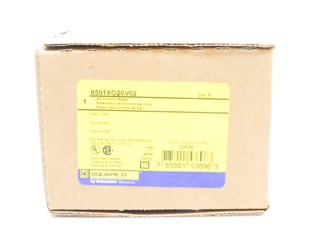 SQUARE D 8501XO20V02 SER. A 110/120V 20A NSMP