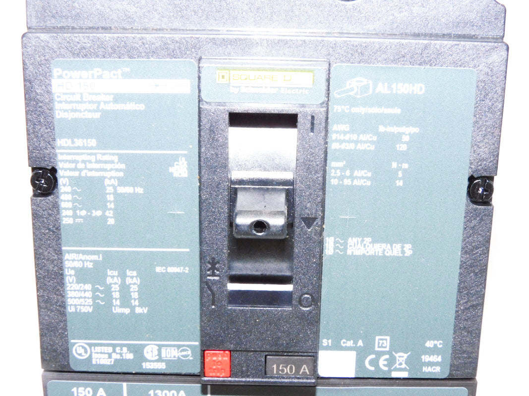 SQUARE D HDL36150 600V 150A NSMP