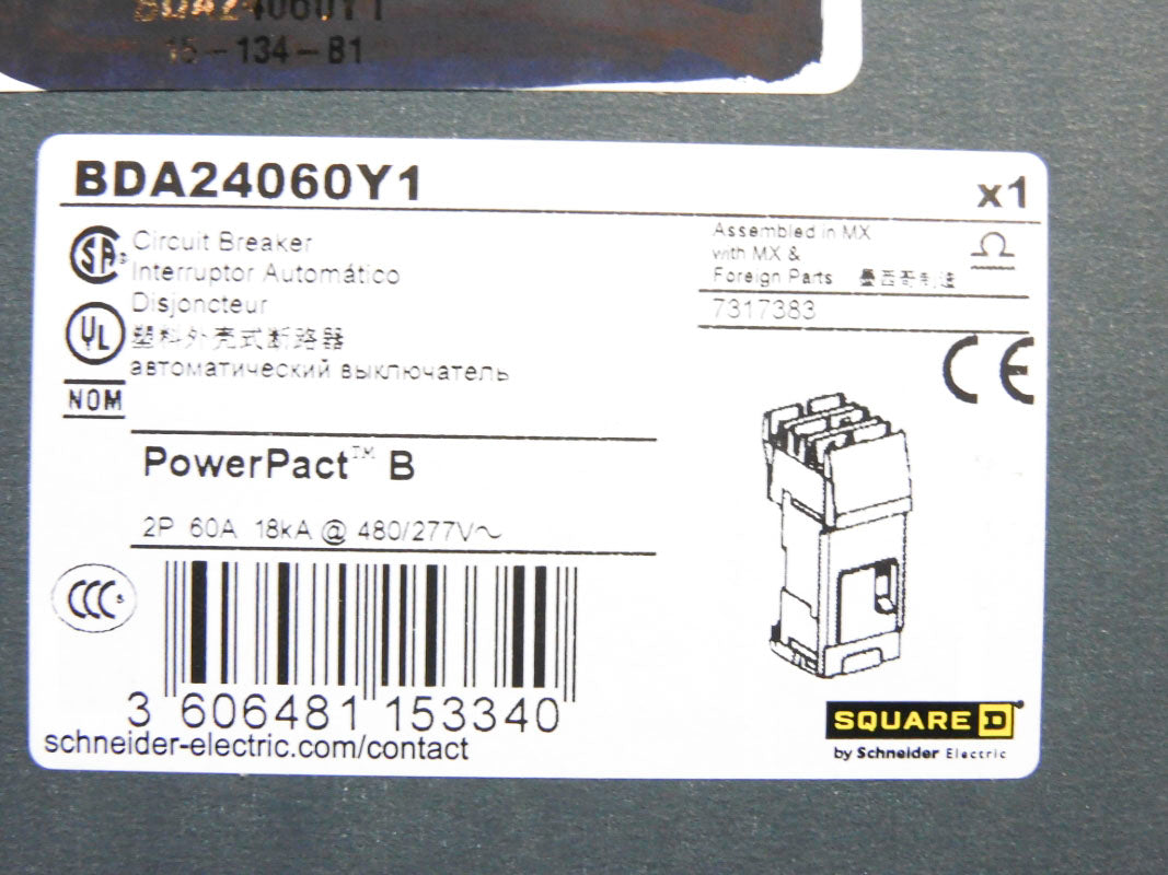 SQUARE D BDA24060Y1 60A 480/277V NSMP