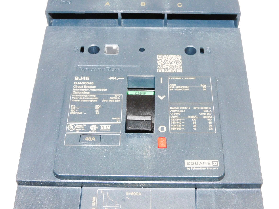 SQUARE D BJA36045 45A 480V NSMP