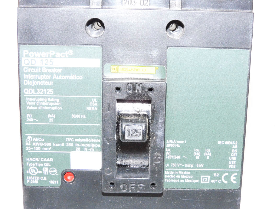 SQUARE D QDL32125 125A 240V NSMP