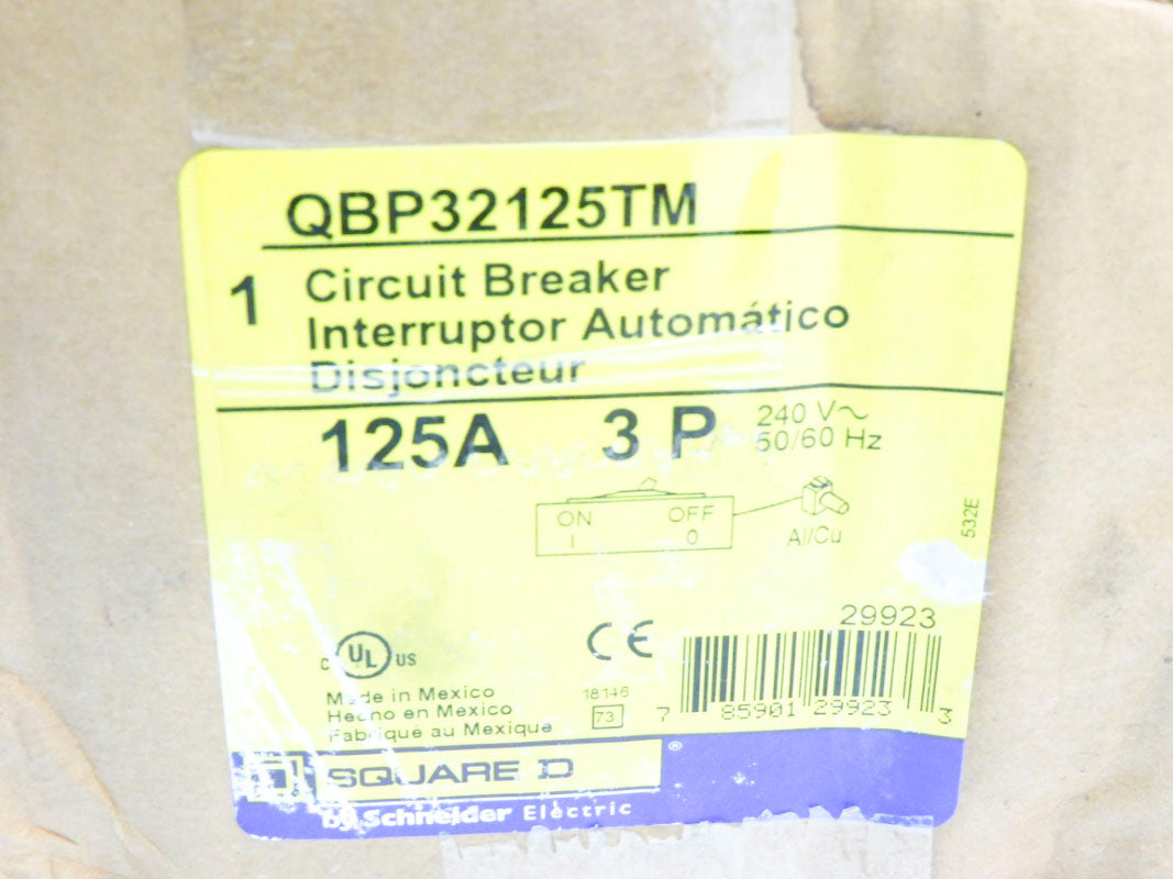 SQUARE D QBP32125TM 240V 125A NSMP
