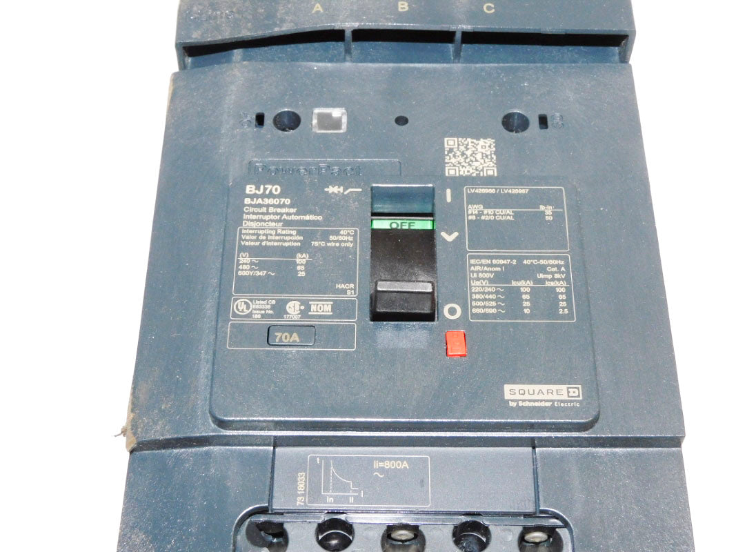 SQUARE D BJA36070 70A 480V (AS PICTURED) NSMP