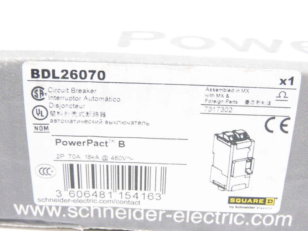 SQUARE D BDL26070 70A 480V NSMP