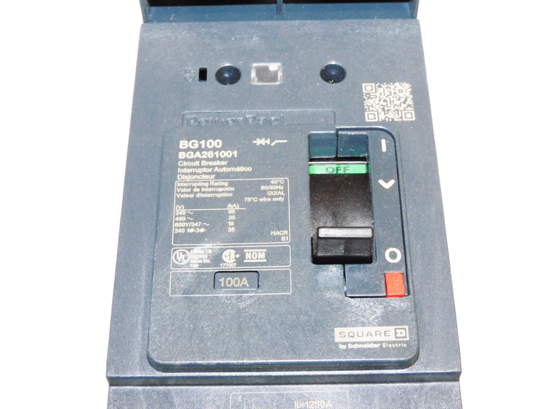 SQUARE D BGA261001 100A 480V NSMP