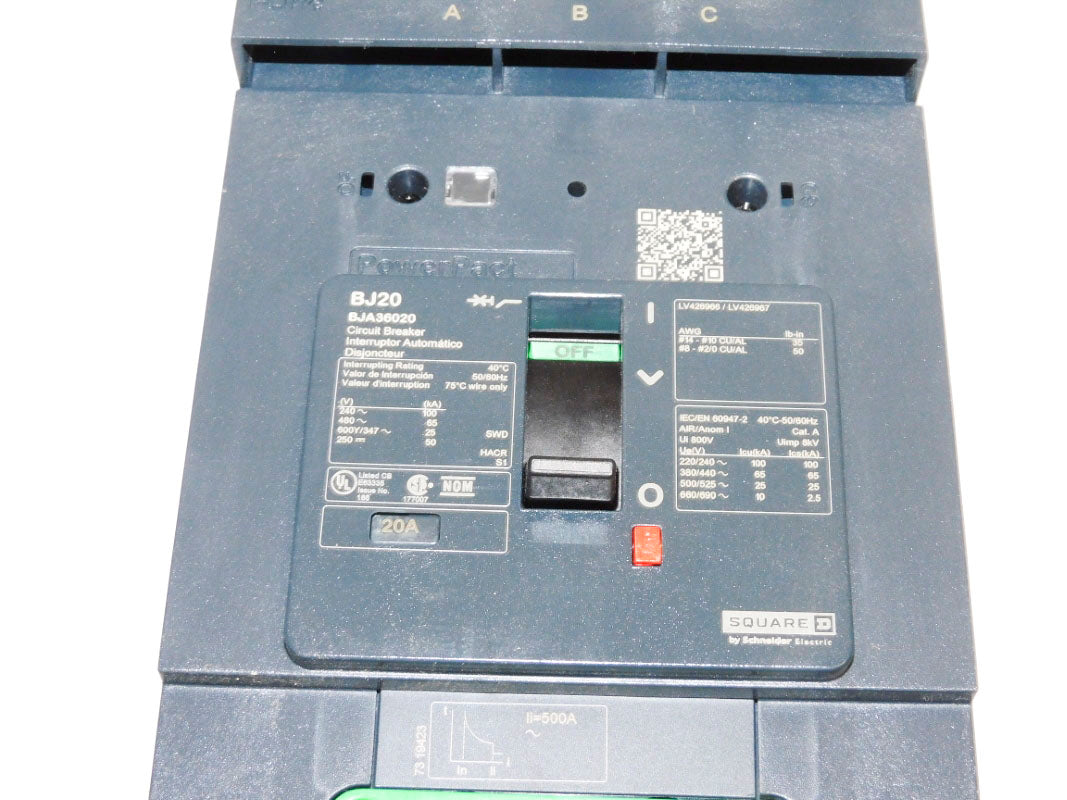 SQUARE D BJA36020 20A 480V NSMP