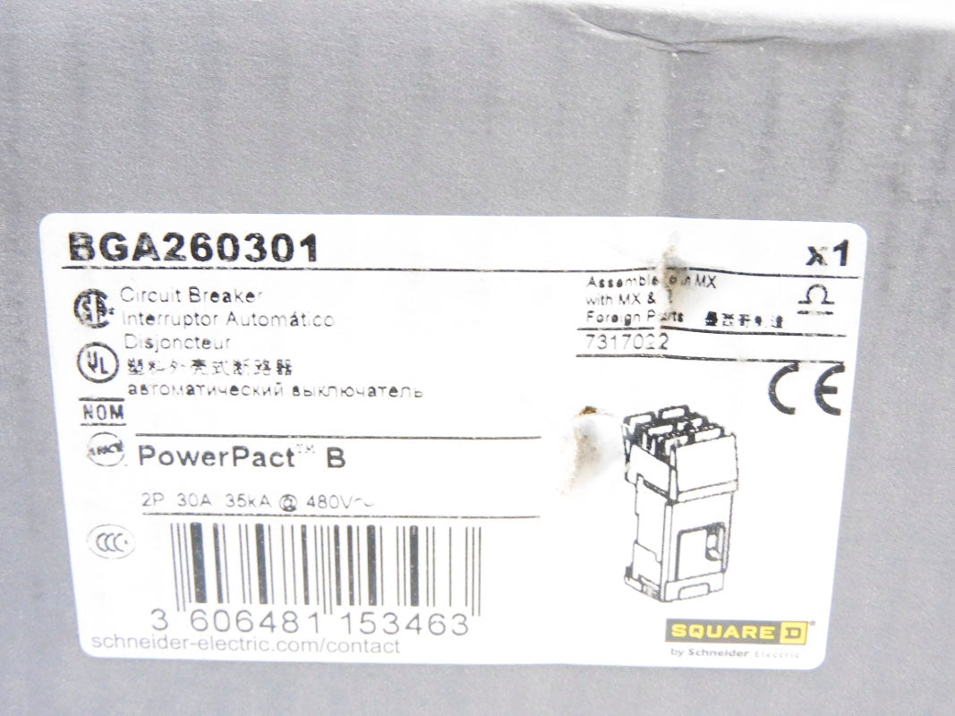 SQUARE D BGA260301 30A 480V NSMP