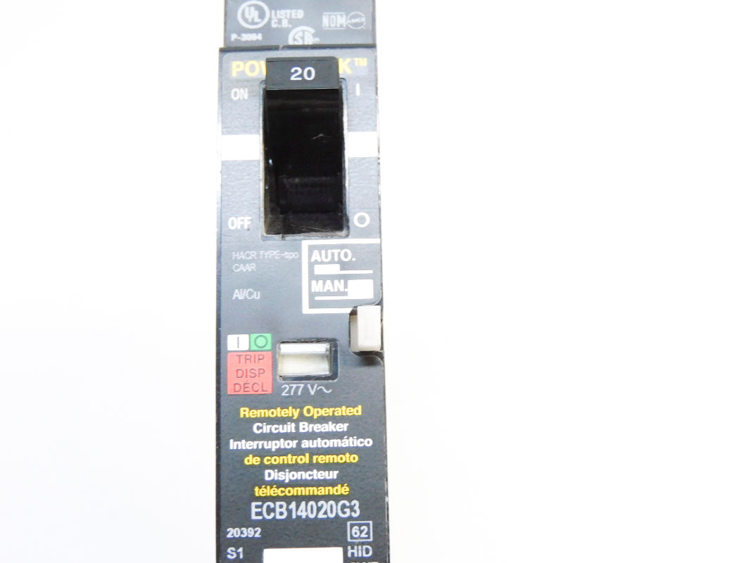 SQUARE D ECB14020G3 277V 20A NSMP
