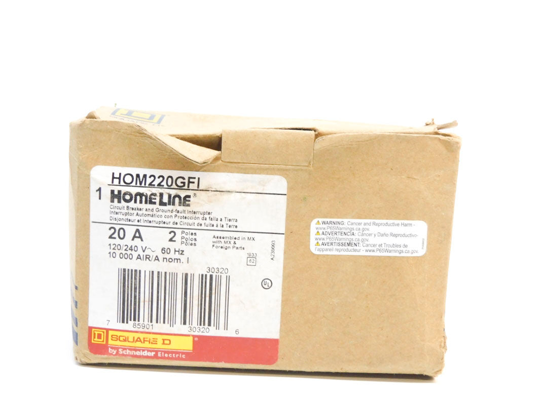 SQUARE D HOM220GFI 120/240V 20A  NSMP