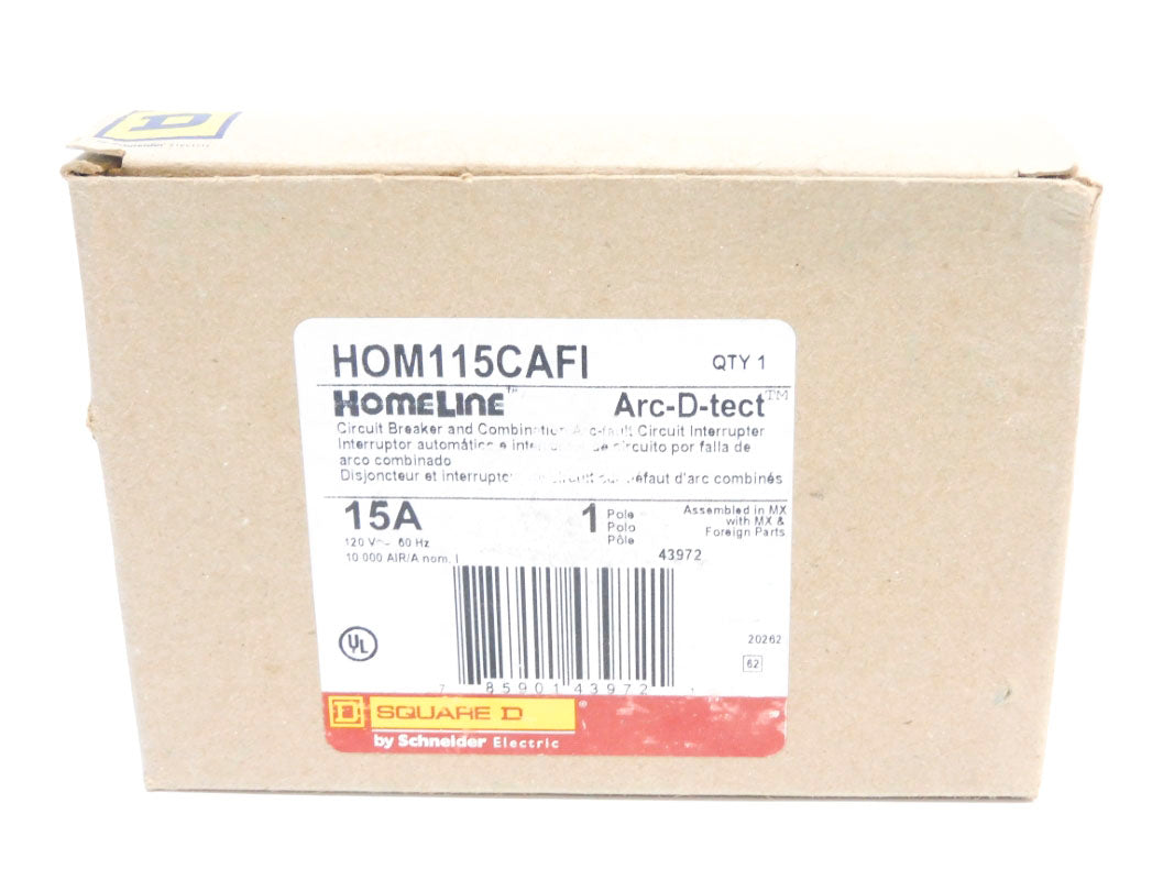SQUARE D HOM115CAFI 15A 120V (AS PICTURED) NSMP
