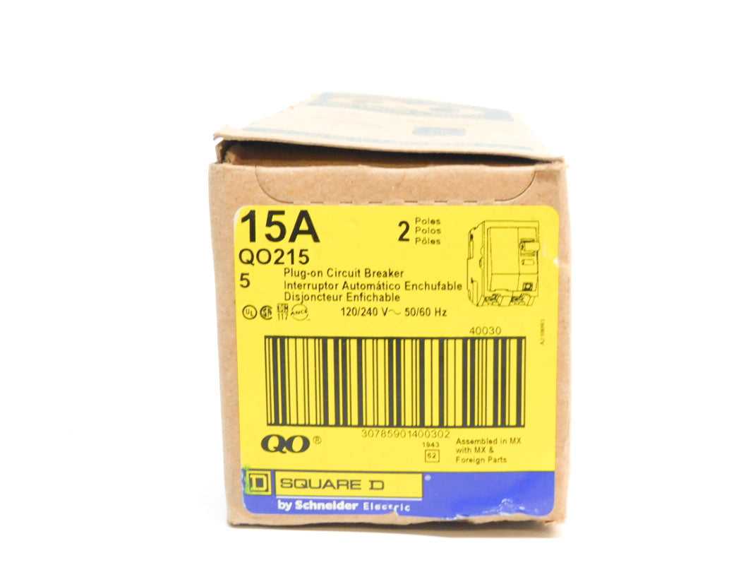 SQUARE D QO215 15A 120/240V (PKG OF 5) NSMP
