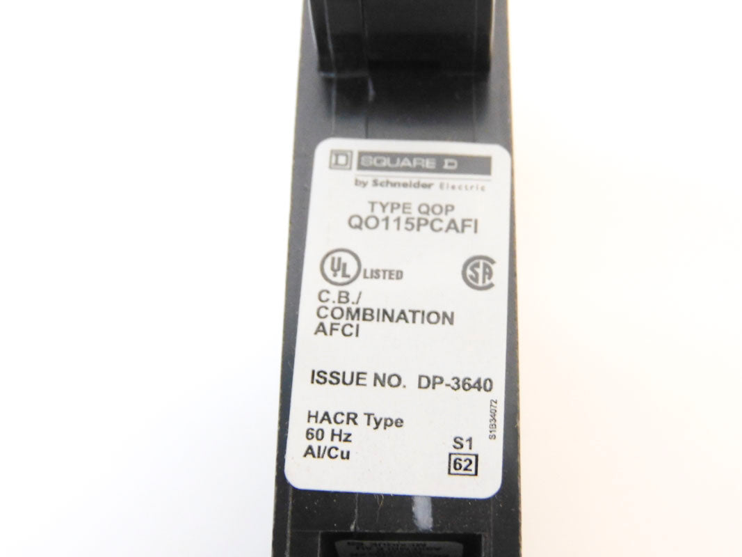 SQUARE D QO115PCAFI 120V 15A NSMP