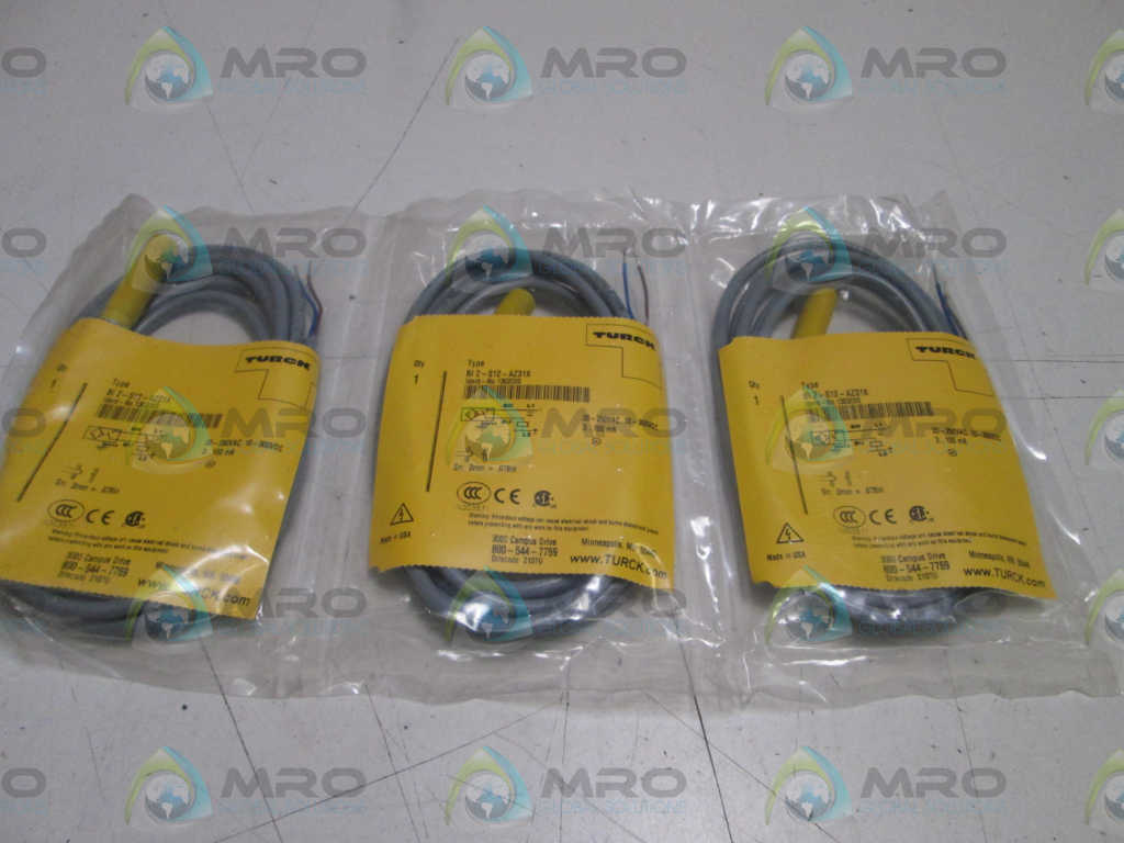 LOT OF 3 TURCK PROXIMITY SWITCH BI 2-S12-AZ31X *NEW IN FACTORY BAG*
