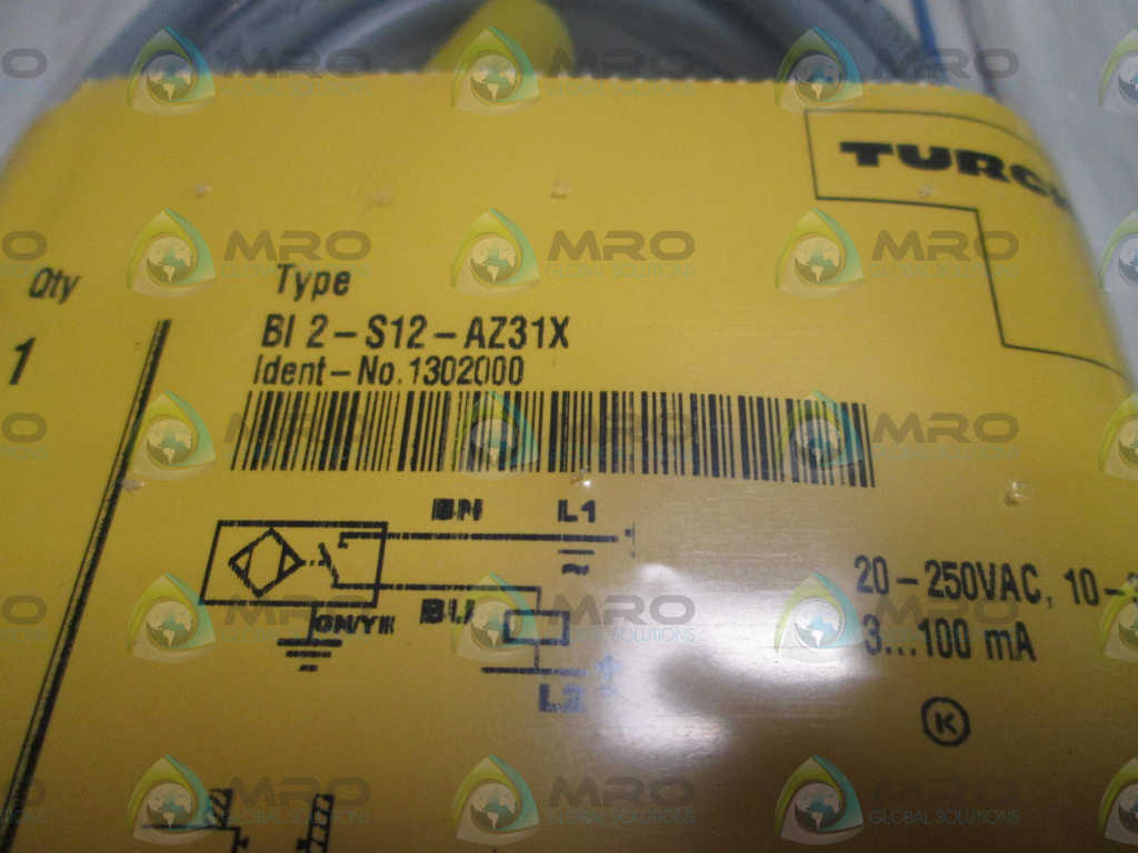LOT OF 3 TURCK PROXIMITY SWITCH BI 2-S12-AZ31X *NEW IN FACTORY BAG*