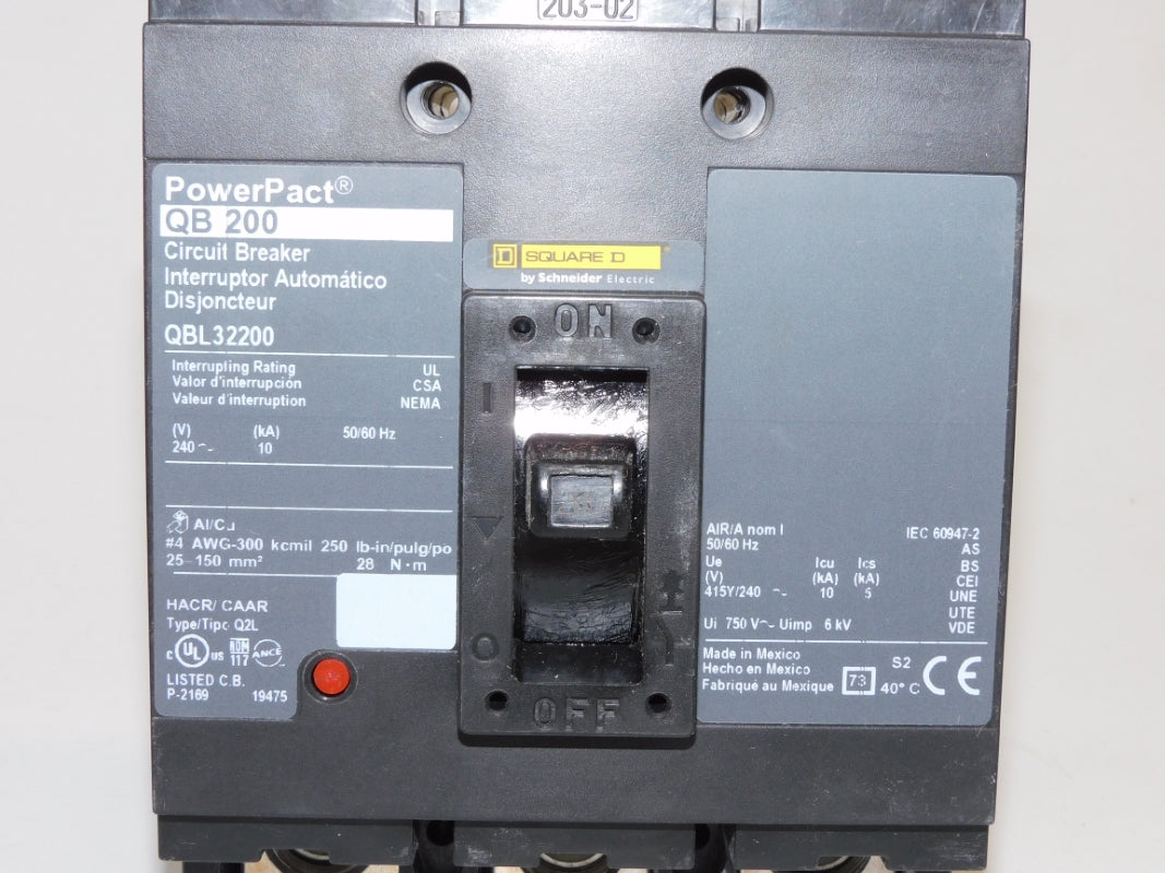 SQUARE D QBL32200 240V 200A NSMP