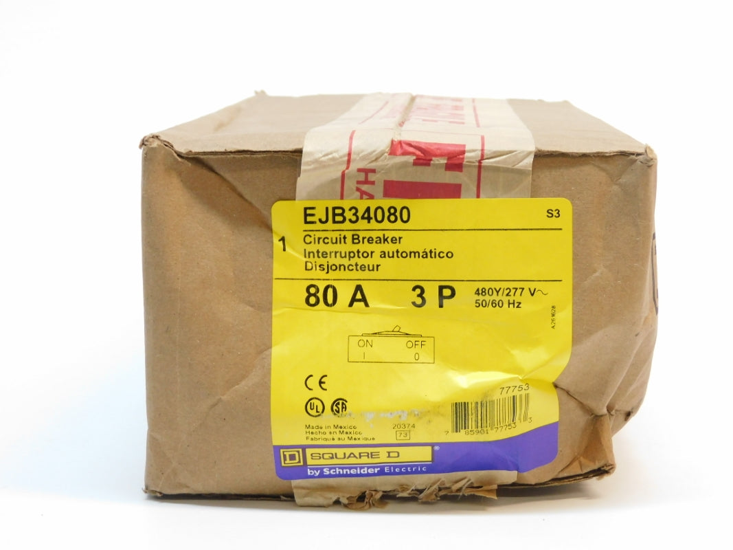SQUARE D EJB34080 277V 80A NSFS