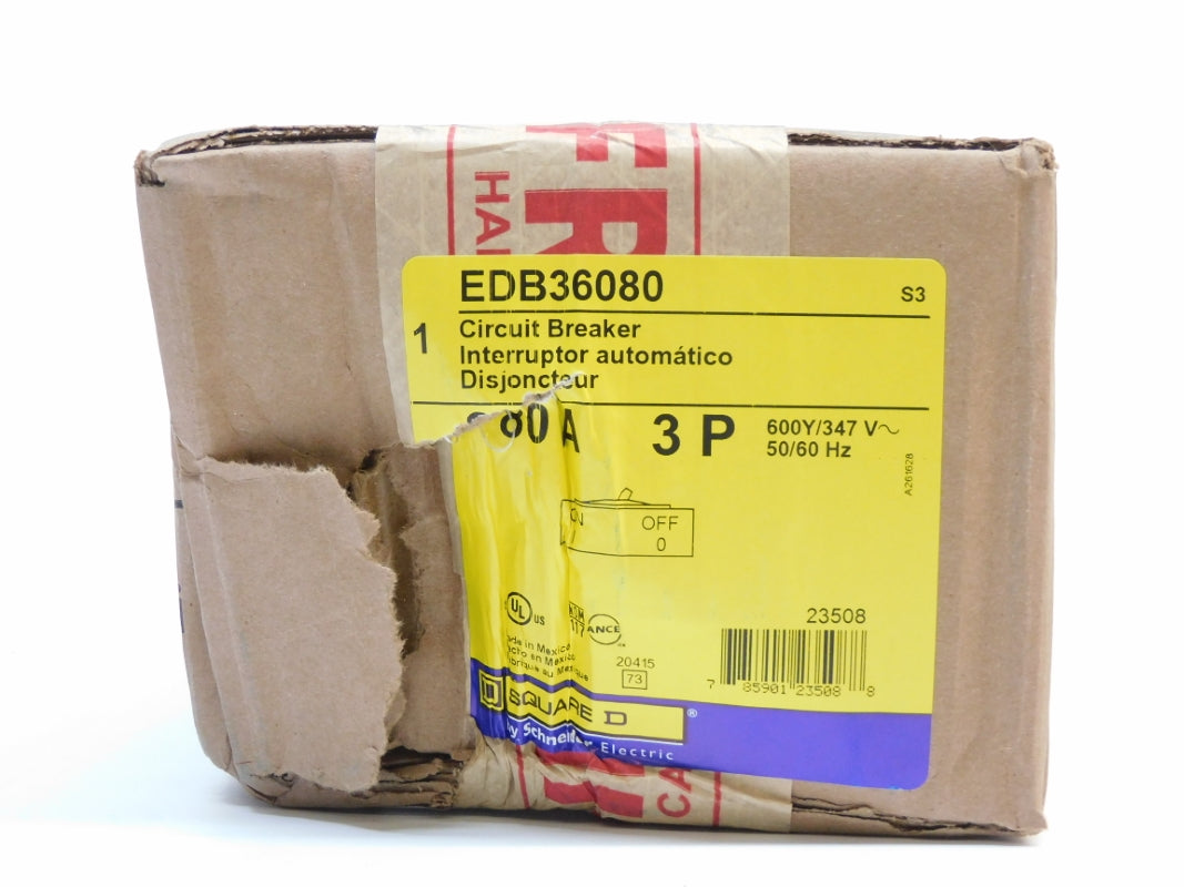 SQUARE D EDB36080 80A 600/347V NSFS