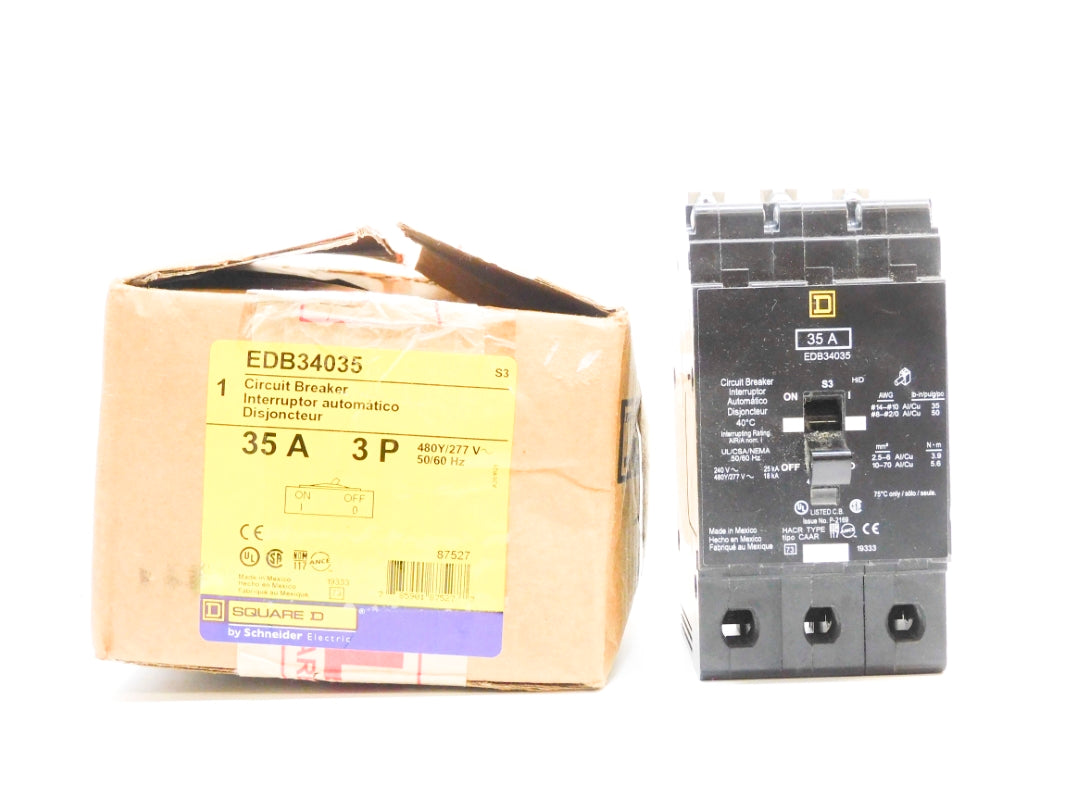 SQUARE D EDB34035 277V 35A NSMP