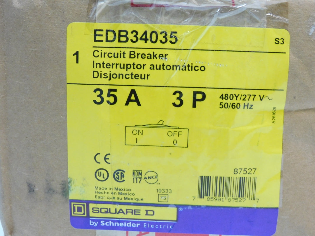 SQUARE D EDB34035 277V 35A NSMP