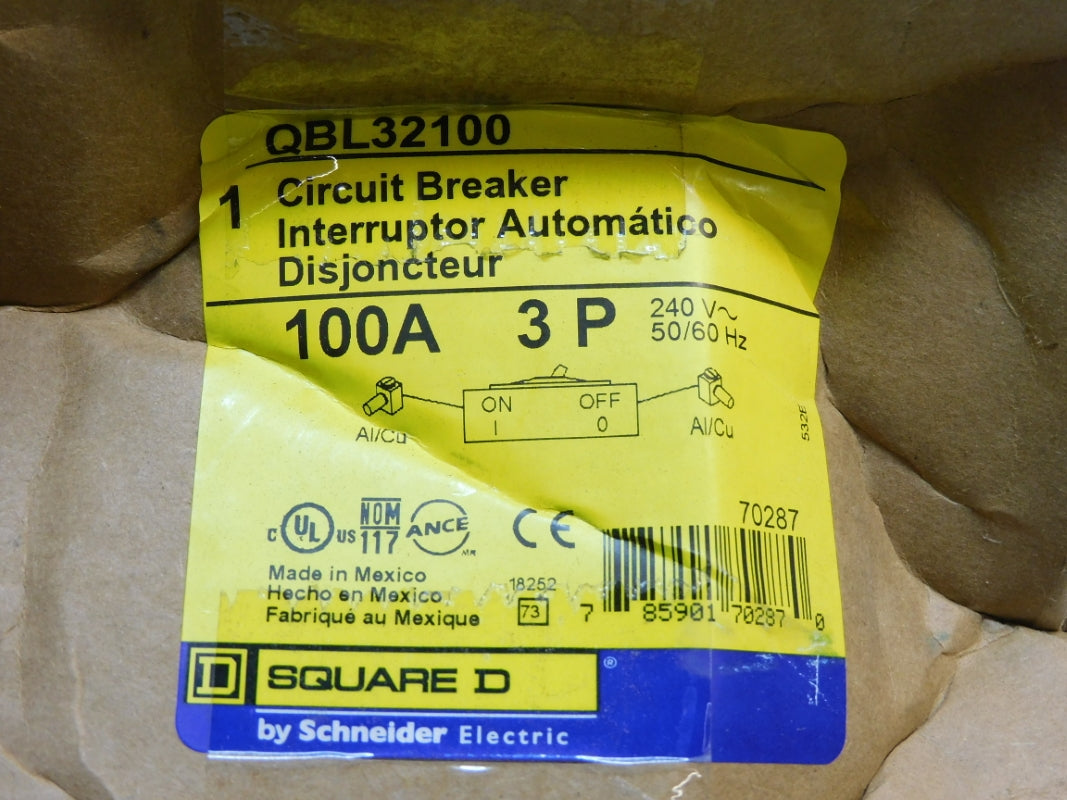 SQUARE D QBL32100 240V 100A NSMP