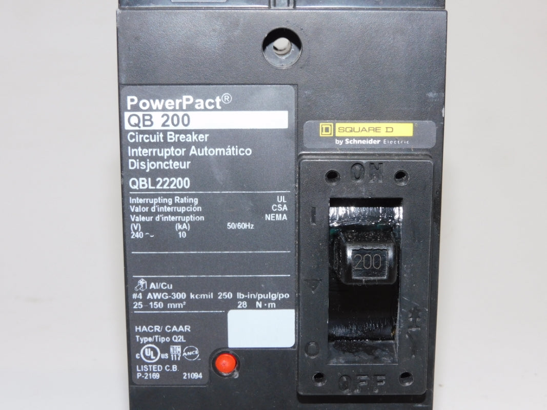 SQUARE D QBL22200 240V 200A NSMP