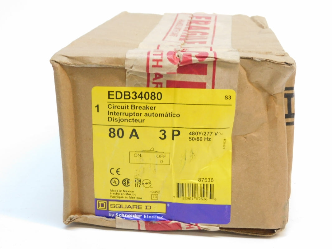 SQUARE D EDB34080 80A 480/277V NSFS